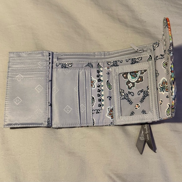 Vera Bradley Floral and Geometric RFID Trifold Wallet - Picture 4 of 5